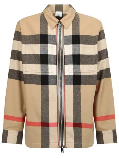 Burberry Shirts In Beige