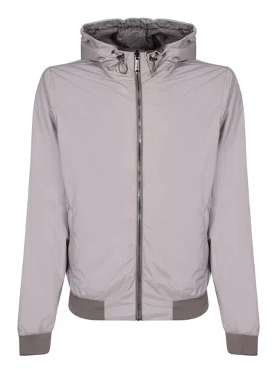 Moorer Dennys Beige/grey Jacket In White