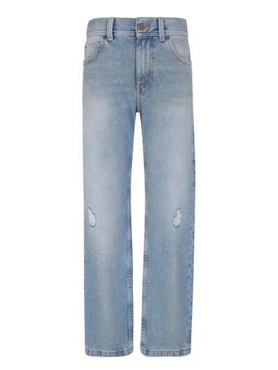 Palm Angels Trousers In Blue