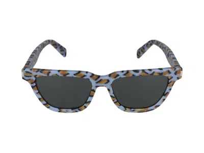 Saint Laurent Sunglasses In Violet Violet Grey