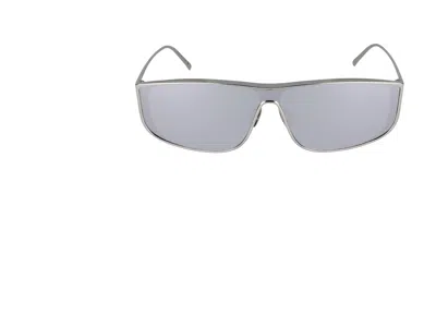 Saint Laurent Sunglasses In Silver Silver Silver
