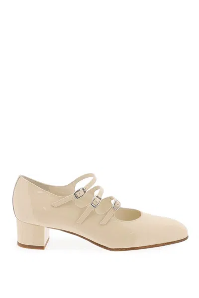 Carel Patent Leather Kina Mary Jane In Beige
