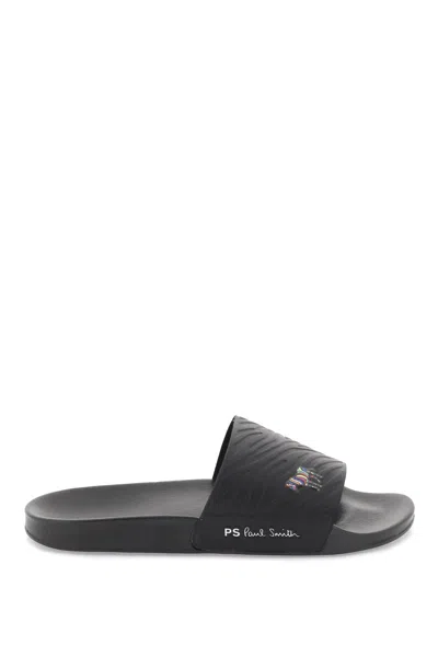 Ps By Paul Smith Ps Paul Smith Rubber Nyro Slipper In Black
