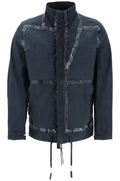 Boris Bidjan Saberi Reversible Outdoor Cotton Technical Jacket In Grey