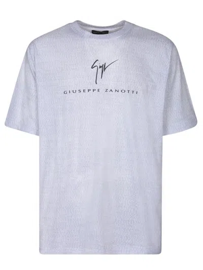 Giuseppe Zanotti Cotton T-shirt In Grey