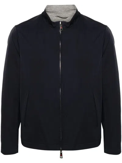 Kired Reversible Lightweight Bomber Jacket In Blue