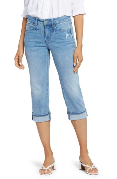Nydj Petite Marilyn High Rise Cuffed Cropped Jeans In Lakefront