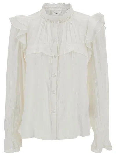 Isabel Marant Étoile White Jatedy Shirt In 20wh White
