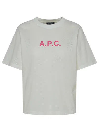 Apc A.p.c. Mae T-shirt In White Cotton