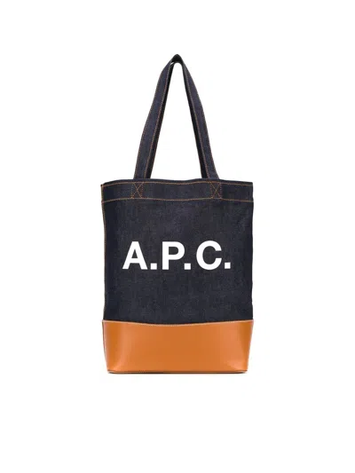 Apc A.p.c. Totes Bag In Brown