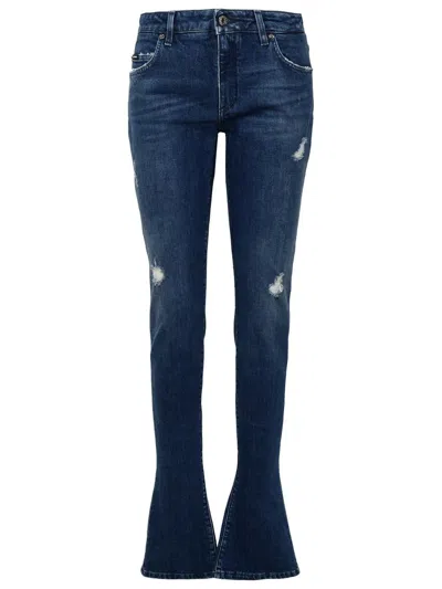 Dolce & Gabbana Blue Cotton Jeans