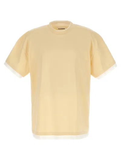 Jil Sander 'looking For Miracles' T-shirt In Beige