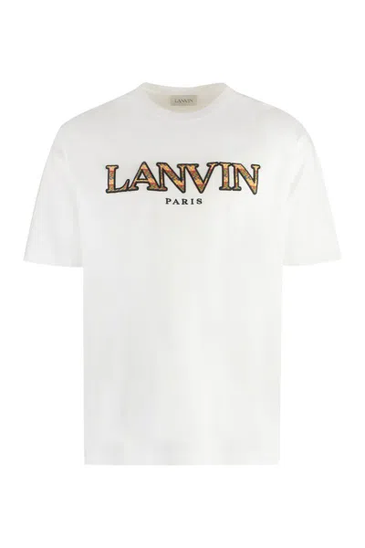 Lanvin Cotton Crew-neck T-shirt In White
