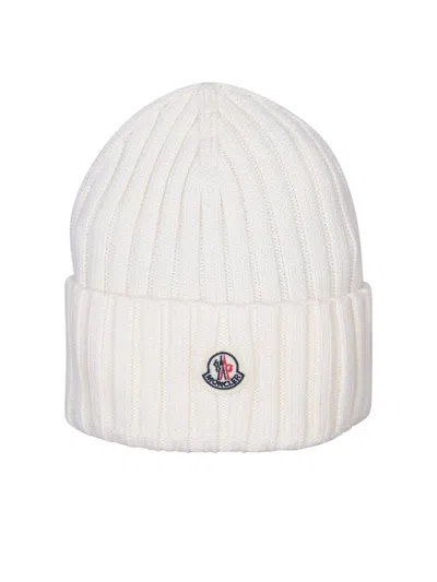 Moncler Hats In White