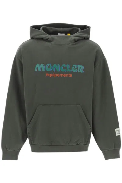 Moncler Genius Moncler X Salehe Bembury Cotton Hoodie In Green