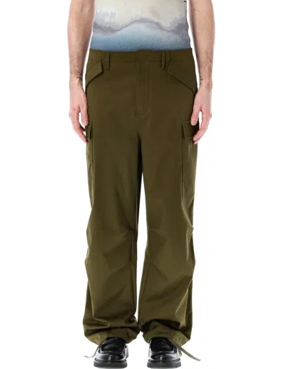 Msgm Cargo Pants In Military Green