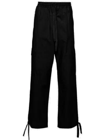 Msgm Cargo Trousers In Black