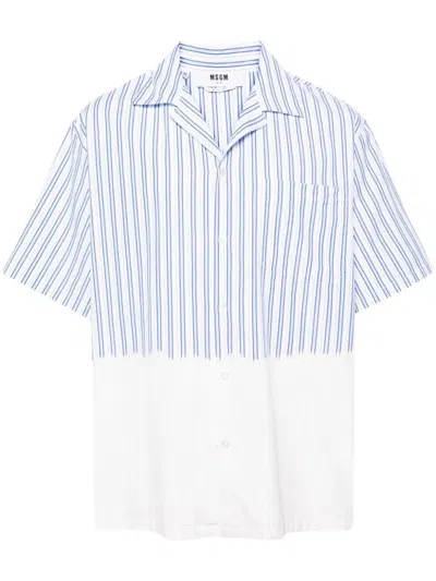 Msgm Shaded Shirt Clothing In White