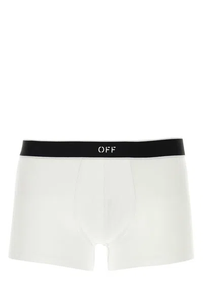 Off-white Two-pack White Off-stamp Boxers In 0101
