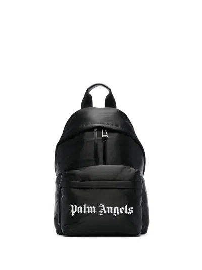 Palm Angels Backpack With Print In Black