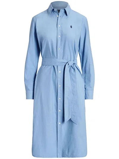 Polo Ralph Lauren Shirt Dress Clothing In Blue