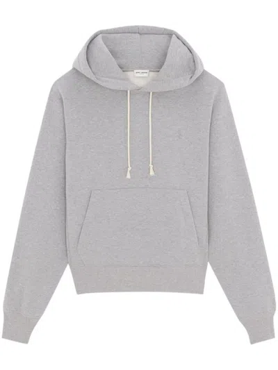 Saint Laurent Hoodie Clothing In Grey