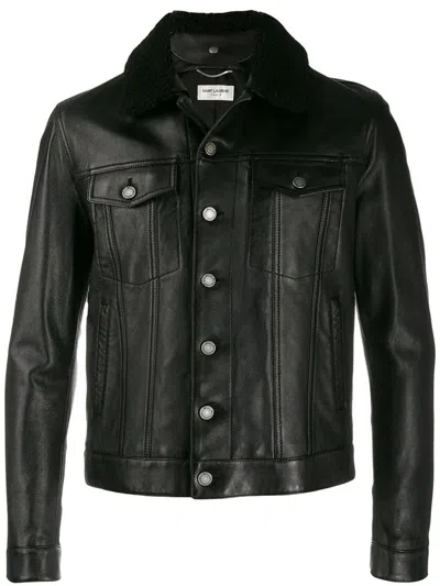 Saint Laurent Jackets In Black