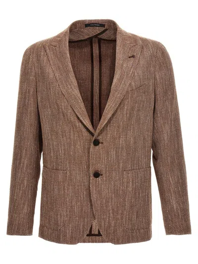 Tagliatore Montecarlo Jacket In Beige