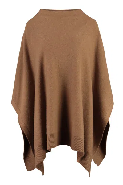 Vince Cashmere Cape In Camel