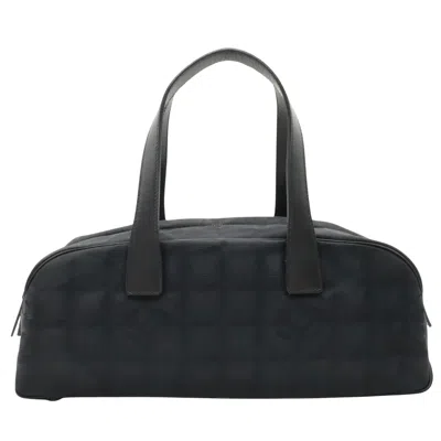Pre-owned Chanel Travel Line Black Canvas Travel Bag ()