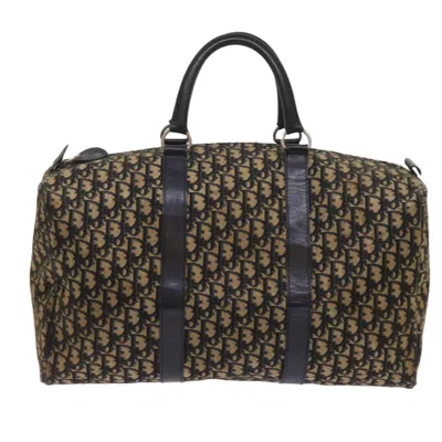 Dior Trotter Navy Canvas Travel Bag ()
