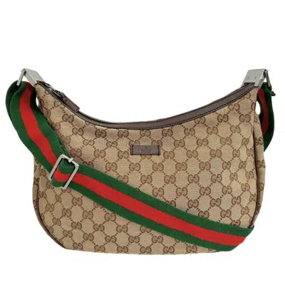 Gucci Gg Canvas Brown Canvas Shoulder Bag ()