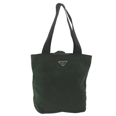 Prada Khaki Synthetic Tote Bag ()