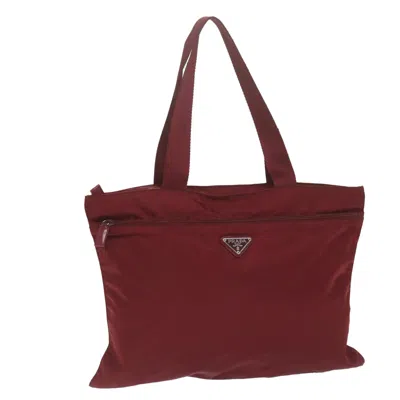 Prada Synthetic Tote Bag () In Red