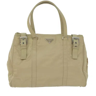 Prada Tessuto Synthetic Tote Bag () In Beige