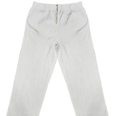Juicy Couture Women's White Velour Zip Jogger Pants Xs