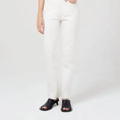 Agolde Lana Mid Rise Jeans In White