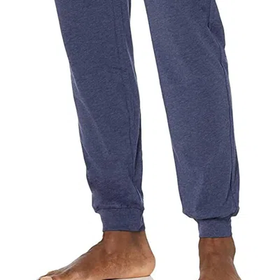Hugo Boss Mix & Match Loungewear Cotton Knit Track Pants In Blue