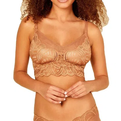 Cosabella Puglia Bralette Bra In Tre In Brown