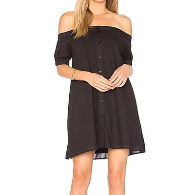 The Fifth Label Sun Valley Off Shoulder Mini Dress In Black