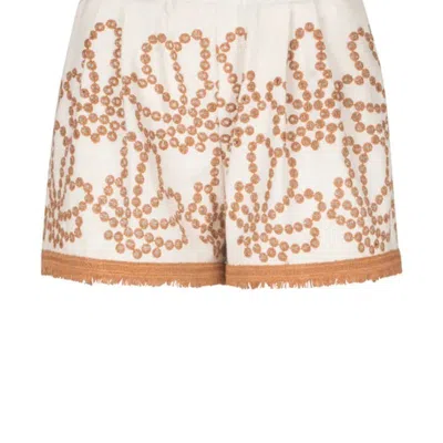 Silvia Tcherassi Giorgio Graphic-print Shorts In White