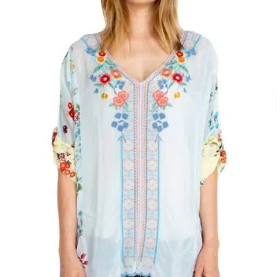 Johnny Was Vervaine Blouse In Multi In Blue