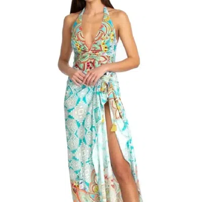 Johnny Was Clara Sarong In Multi In Blue