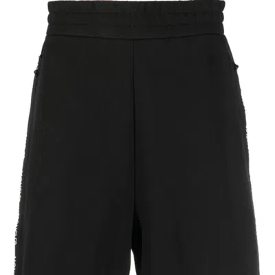 Moncler Logo-print Bermuda Shorts In Black
