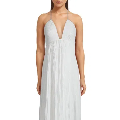 A.l.c Angelina Pleated Midi Dress In White
