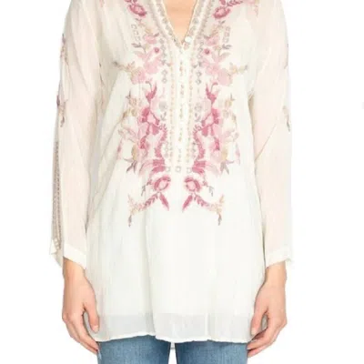 Johnny Was Clio Tunic In Shell In White
