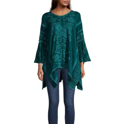 Johnny Was Temperty Lorelai Tunic In Lakeside In Green