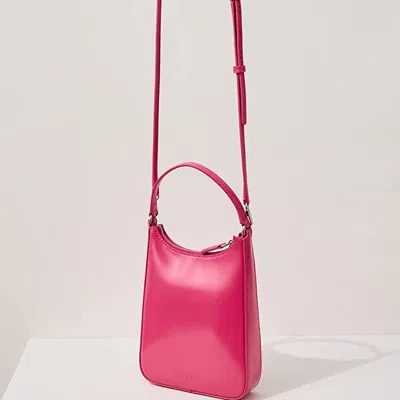 Staud Mini Alec Leather Tote Bag In Pink