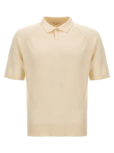 Ma'ry'ya Cotton Polo Shirt In White