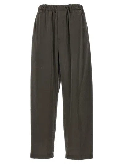 Lemaire Relaxed Trousers In Brown